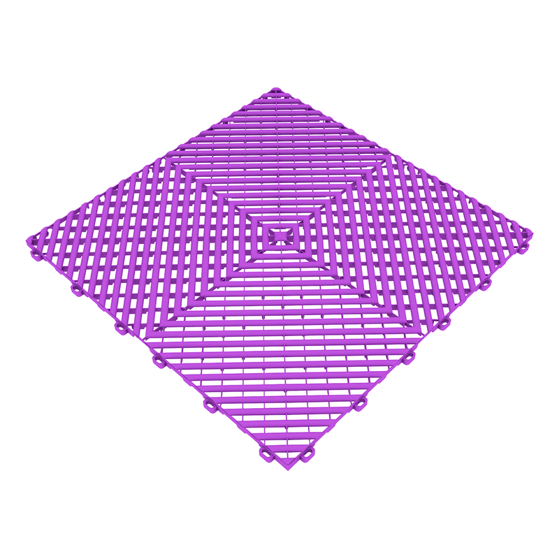 Swisstrax Ribtrax Pro Cosmic Purple Garage Floor Tiles (24 Pack)