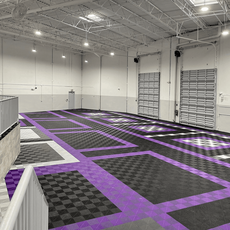 Swisstrax Ribtrax Pro Cosmic Purple Garage Floor Tiles (6 Pack)