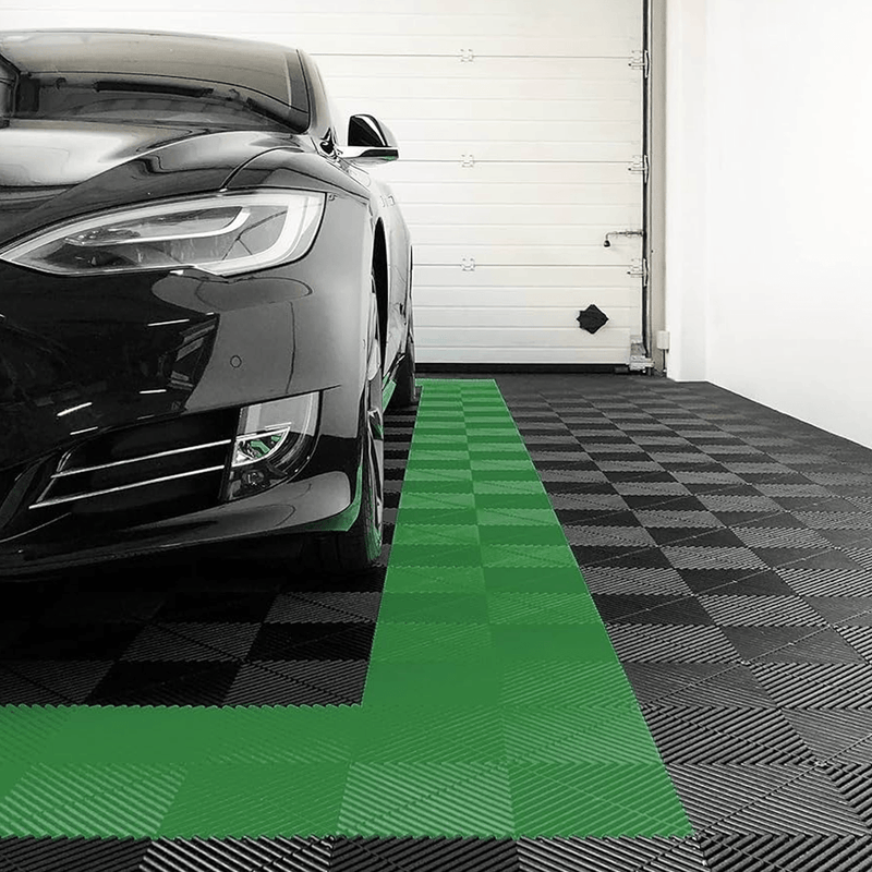 Swisstrax Ribtrax Pro Turf Green Garage Floor Tiles (6 Pack)