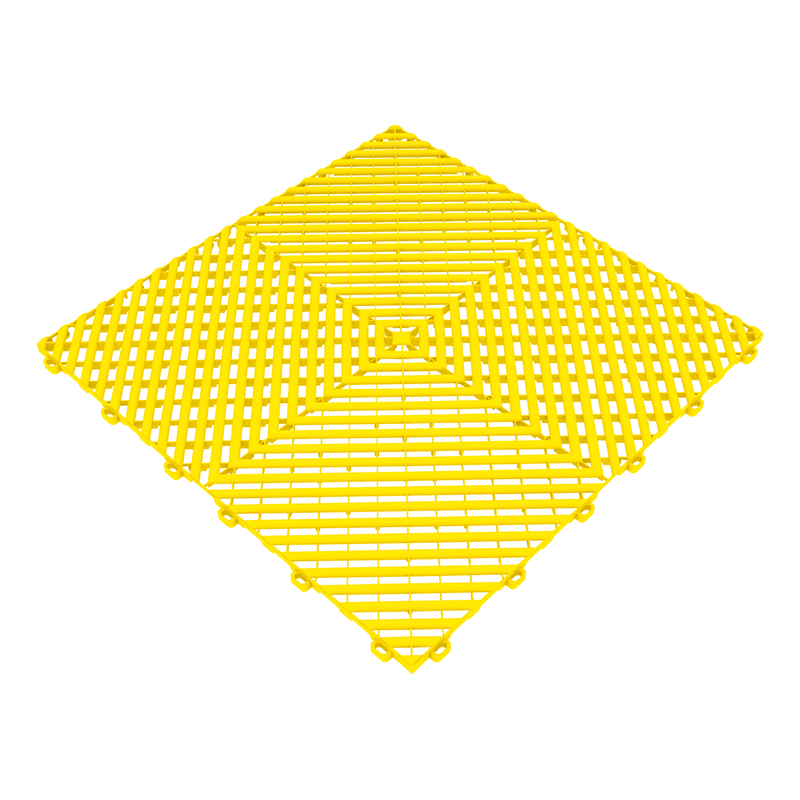 Swisstrax Ribtrax Pro Citrus Yellow Garage Floor Tiles (6 Pack)