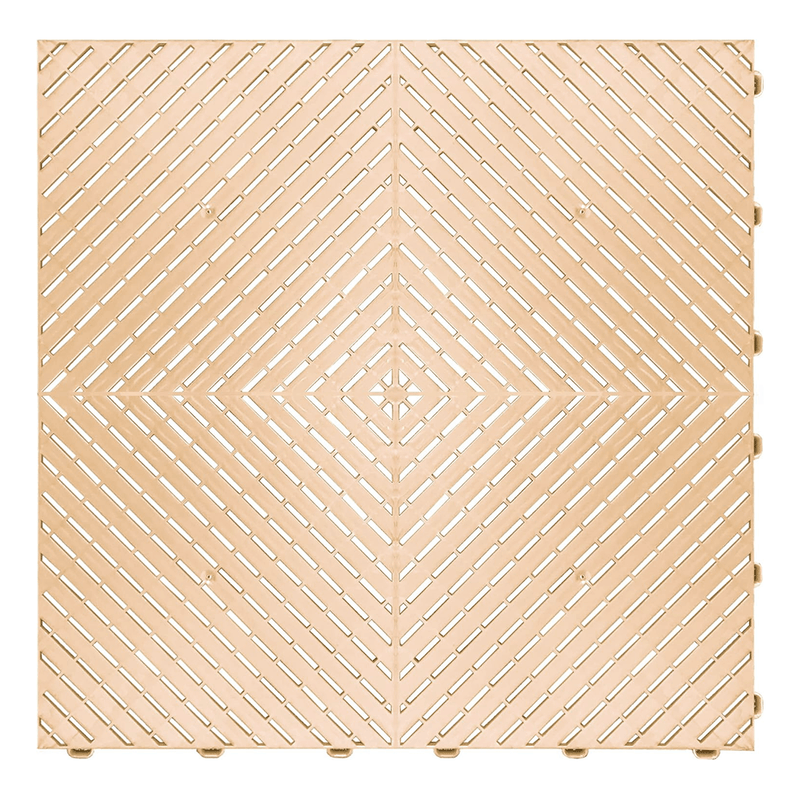 Swisstrax Ribtrax Smooth Pro Mocha Java Garage Floor Tiles (24 Pack)