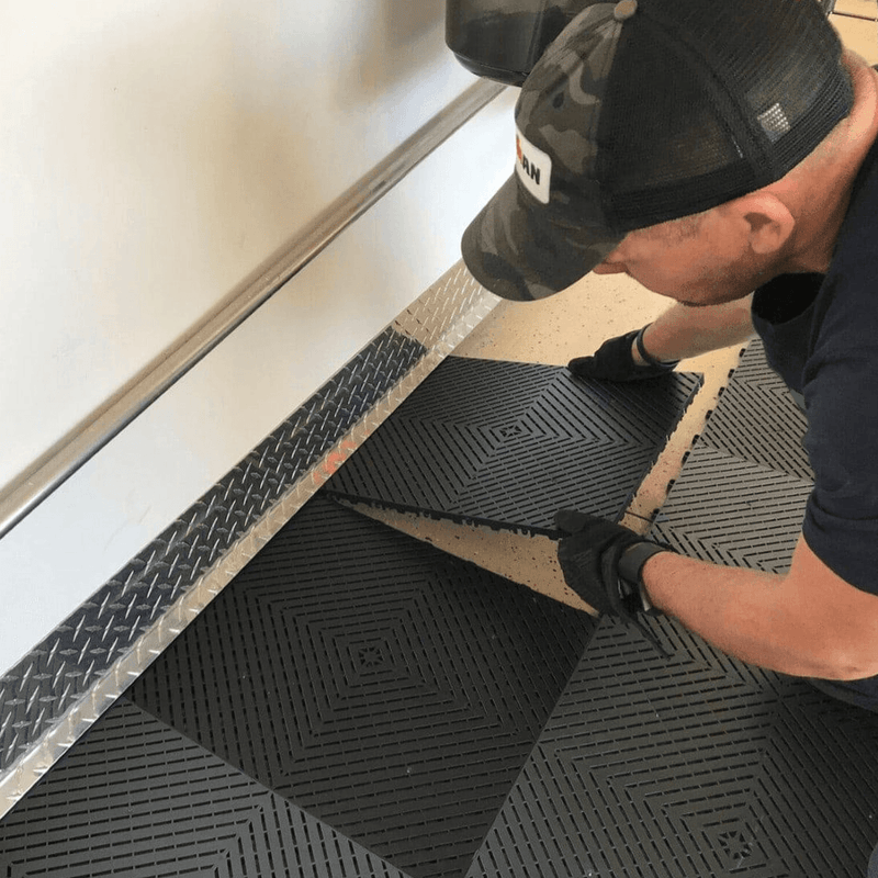 Swisstrax Ribtrax Smooth Pro Slate Grey Garage Floor Tiles (24 Pack)