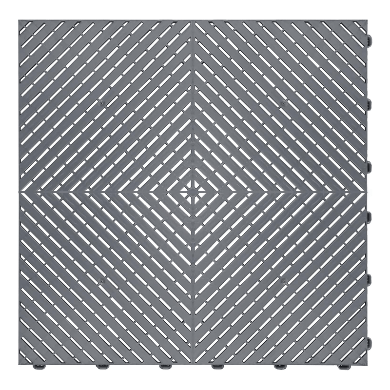 Swisstrax Ribtrax Smooth Pro Slate Grey Garage Floor Tiles (6 Pack)