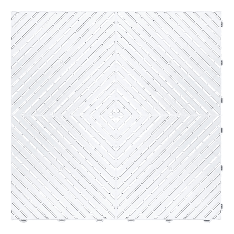 Swisstrax Ribtrax Smooth Pro Arctic White Garage Floor Tiles (6 Pack)