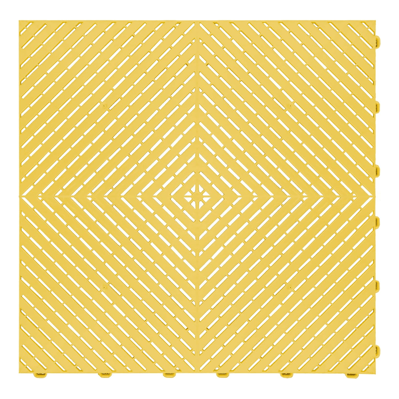Swisstrax Ribtrax Smooth Pro Citrus Yellow Garage Floor Tiles (24 Pack)