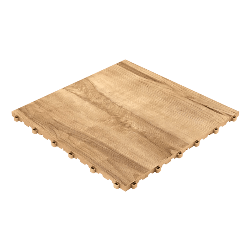 Swisstrax Vinyltrax Pro Light Maple Garage Floor Tiles (10 Pack)