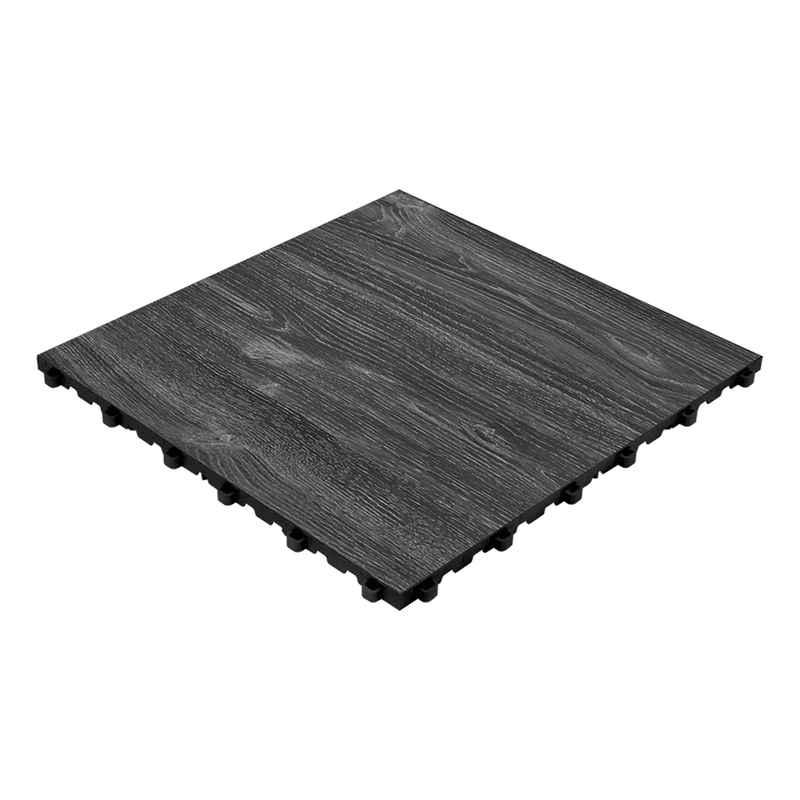 Swisstrax Vinyltrax Pro Black Oak Garage Floor Tiles (10 Pack)