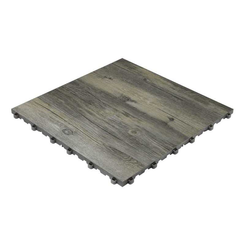Swisstrax Vinyltrax Pro Reclaimed Pine Garage Floor Tiles (10 Pack)