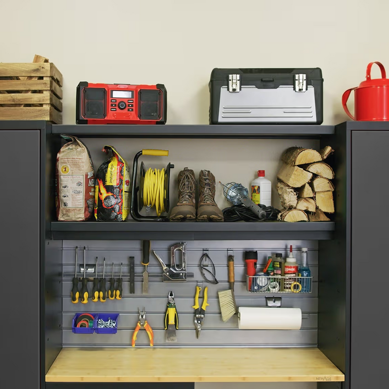 NewAge Products Bold Grey 3-Piece Garage Wall-Mounted Cabinet System