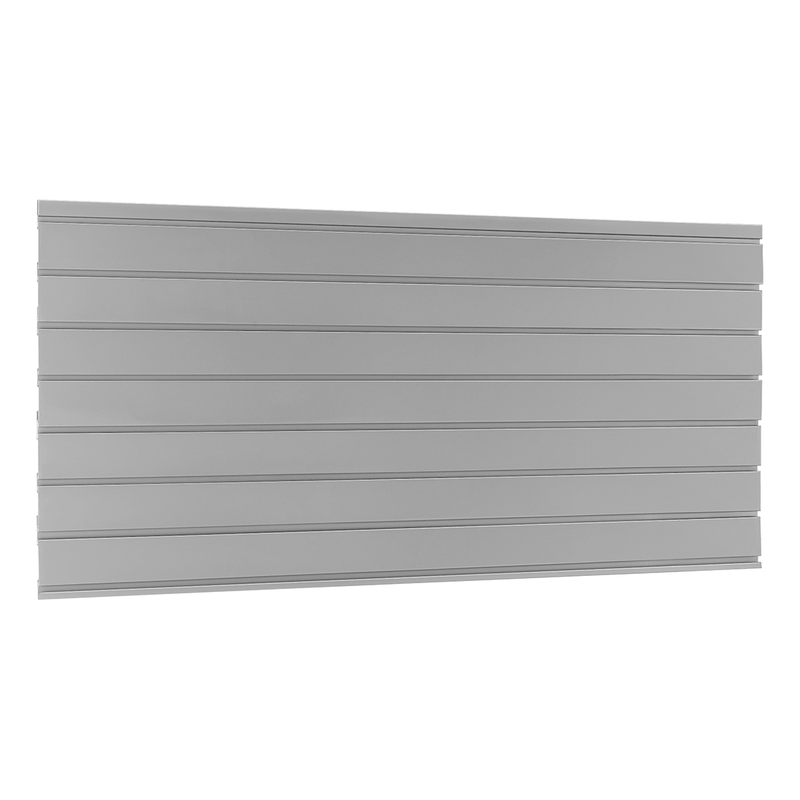 NewAge Products Bold Silver 48-Inch Steel Slatwall Backsplash