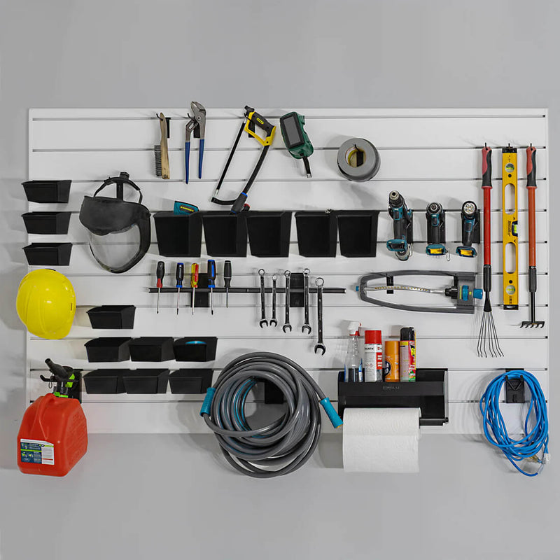 Proslat Stealth Handyman Bundle - Charcoal PVC Slatwall