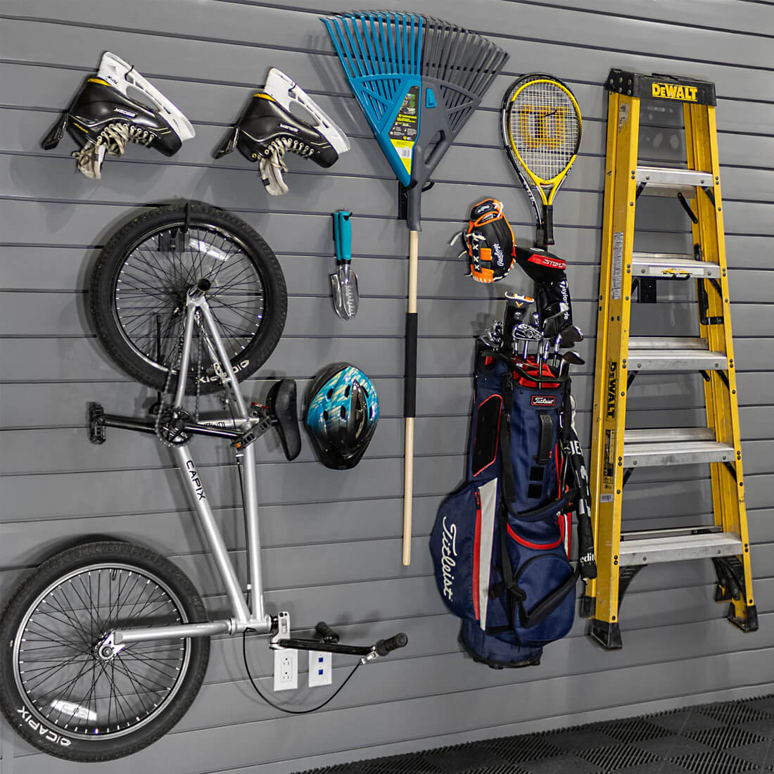 【新品】ステルスキット Stealth Kit / Charcoal Grey Proslat Stealth Mini Hook Kit Bundle - Light Grey PVC Slatwall