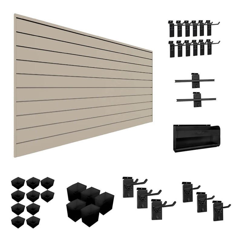 Proslat Stealth Handyman Bundle - Sandstone PVC Slatwall