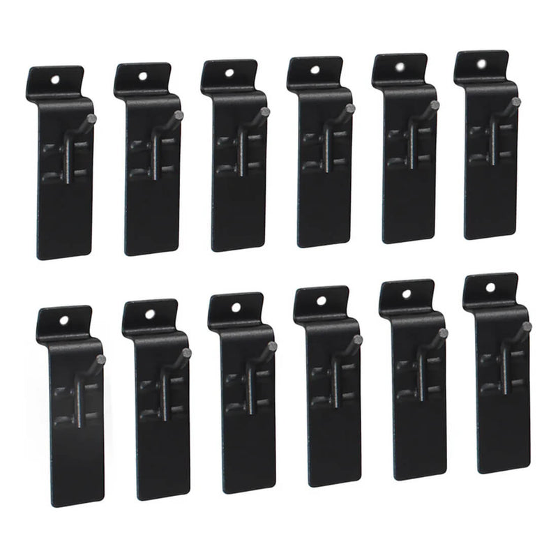 Proslat Stealth Slatwall 1-Inch Single Hook (12-Pack)