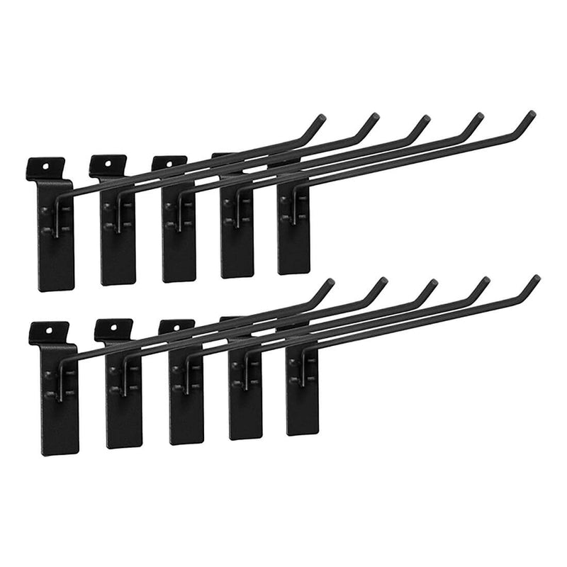 Proslat Stealth Slatwall 10-Inch Single Hook (10-Pack)