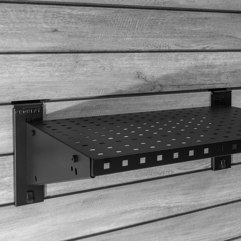 Proslat Stealth Slatwall 24-Inch Heavy-Duty Metal Shelf (2-Pack)