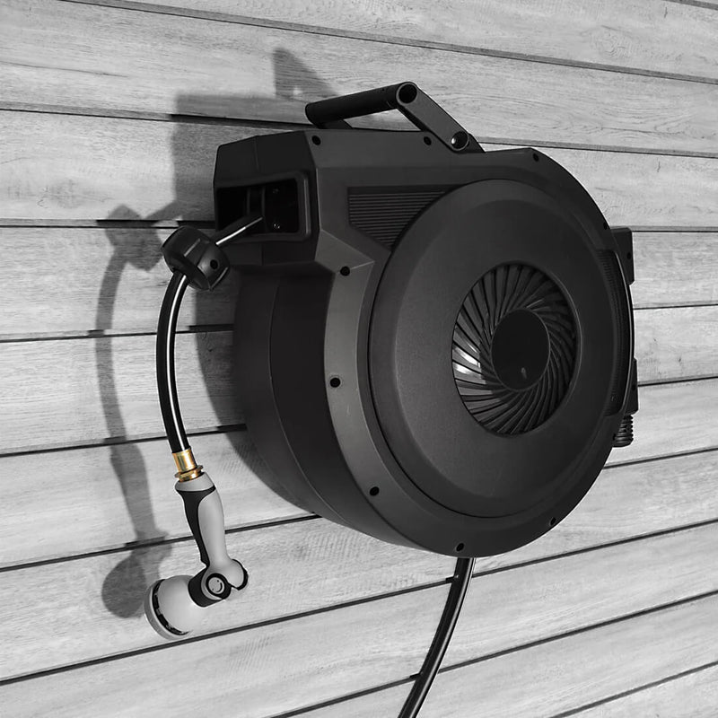 Proslat Stealth Slatwall Hose Reel with 80-Foot Hose and Nozzle