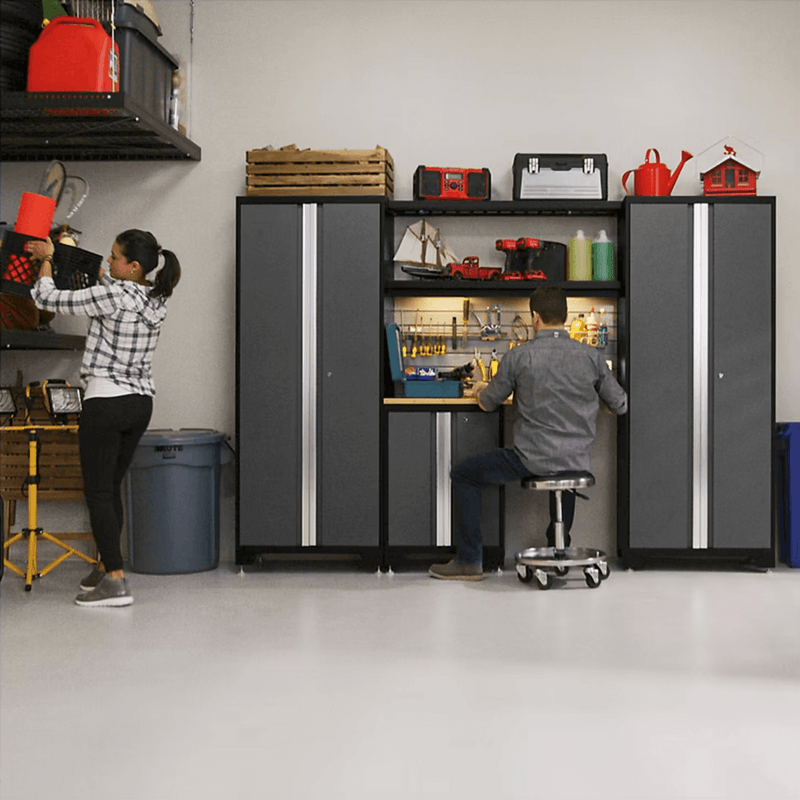 NewAge Products Bold Grey 5-Piece Garage Cabinet System