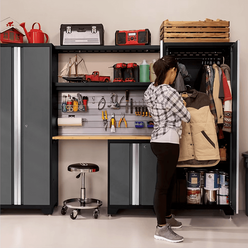 NewAge Products Bold Grey 5-Piece Garage Cabinet System