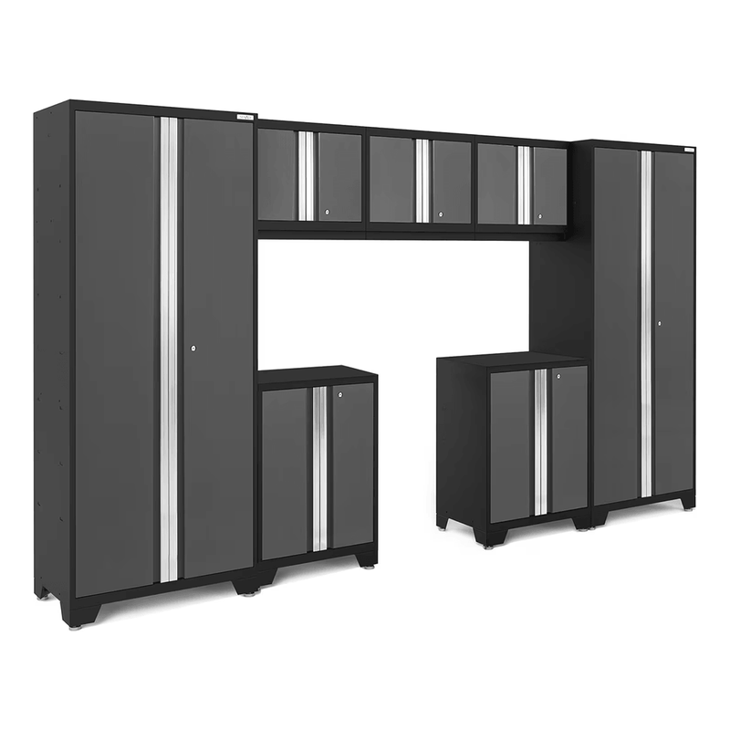 NewAge Products Bold Grey 7-Piece Garage Cabinet System (No Worktop)