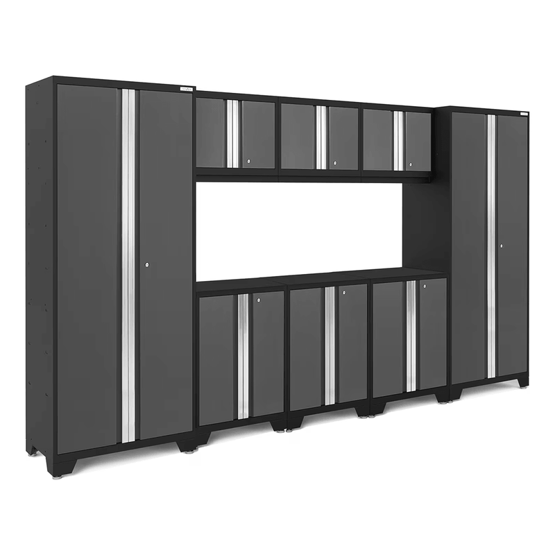 NewAge Products Bold Grey 8-Piece Garage Cabinet System (No Worktop)