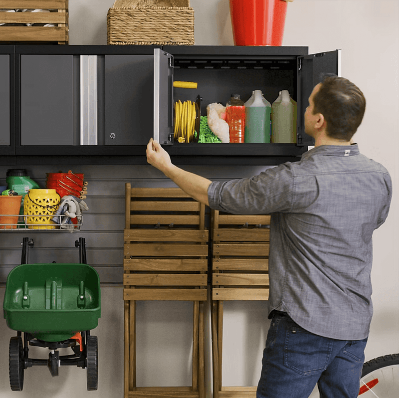 NewAge Products Bold Grey 8-Piece Garage Cabinet System (No Worktop)