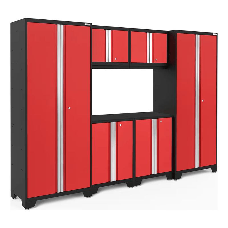 NewAge Products Bold Red 6-Piece Garage Cabinet System (No Worktop)