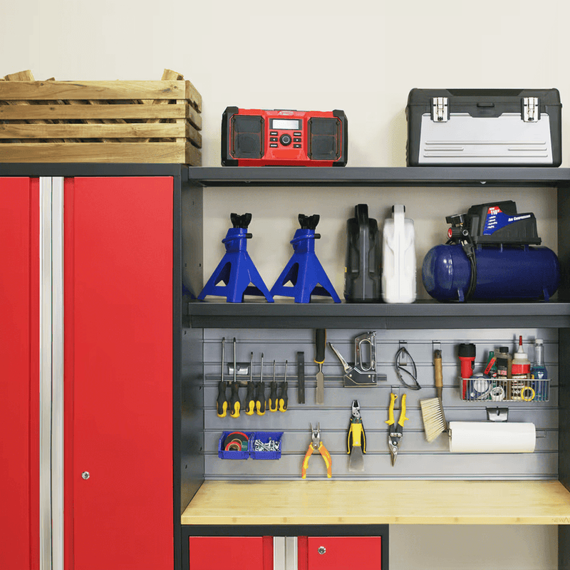 NewAge Products Bold Red 6-Piece Garage Cabinet System (No Worktop)