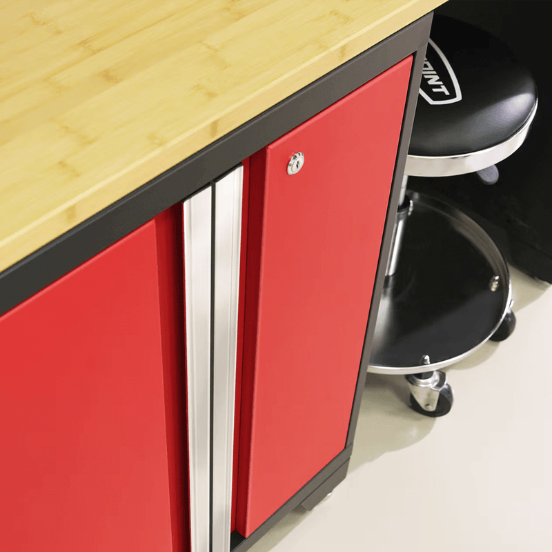 NewAge Products Bold Red 9-Piece Garage Cabinet System (No Worktop)