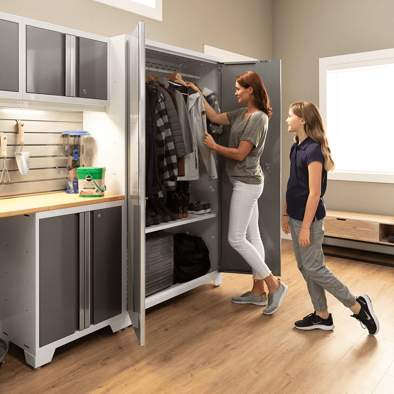 NewAge Products Bold Platinum 5-Piece Garage Cabinet System (No Worktop)
