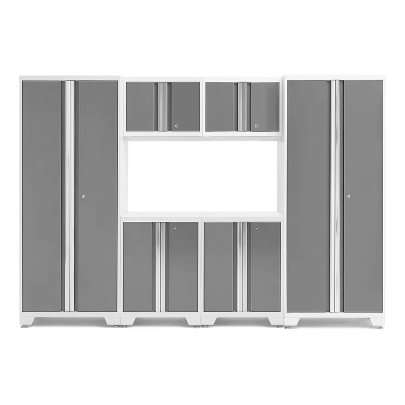 NewAge Products Bold Platinum 6-Piece Garage Cabinet System (No Worktop)
