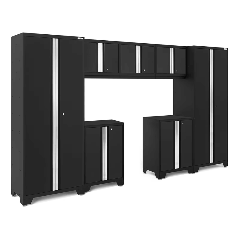 NewAge Products Bold Black 7-Piece Garage Cabinet System (No Worktop)