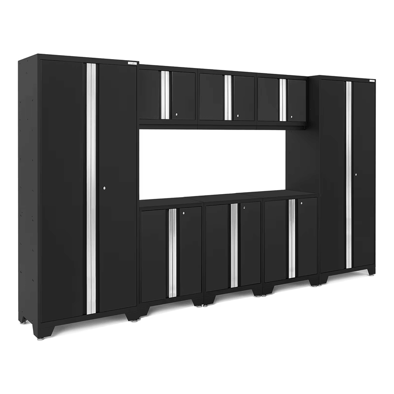 NewAge Products Bold Black 8-Piece Garage Cabinet System (No Worktop)