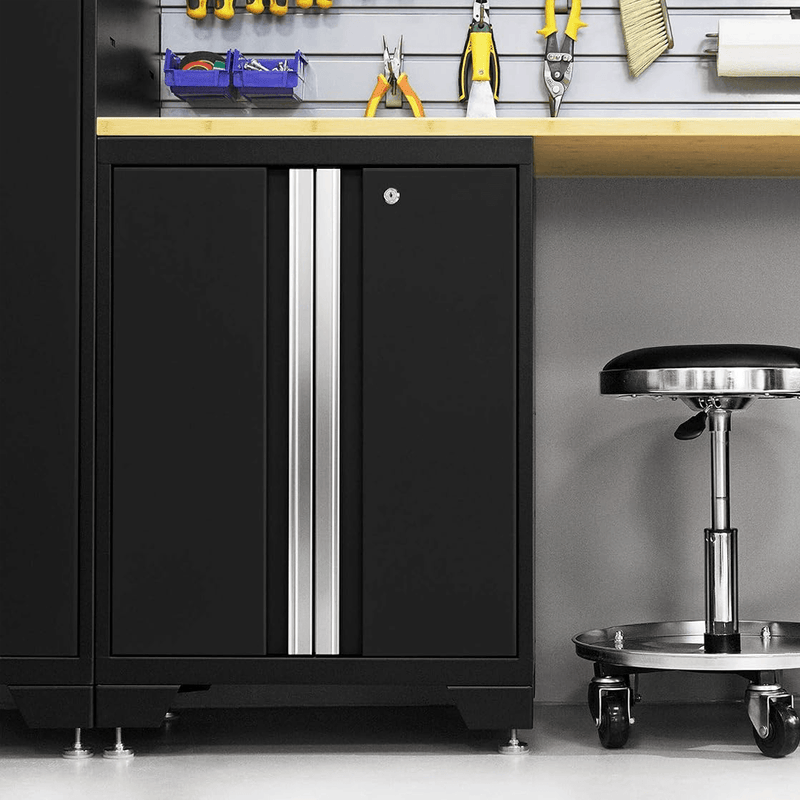 NewAge Products Bold Black 8-Piece Garage Cabinet System (No Worktop)