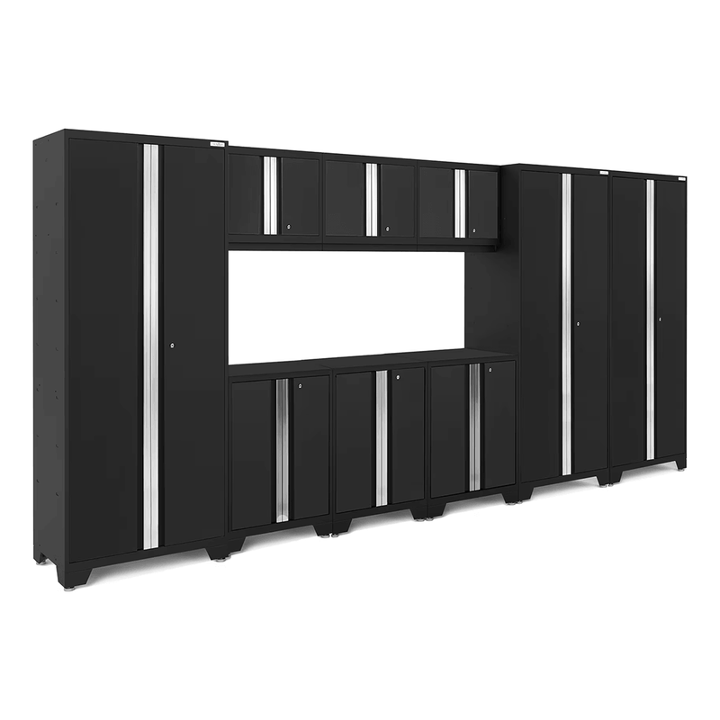 NewAge Products Bold Black 9-Piece Garage Cabinet System (No Worktop)