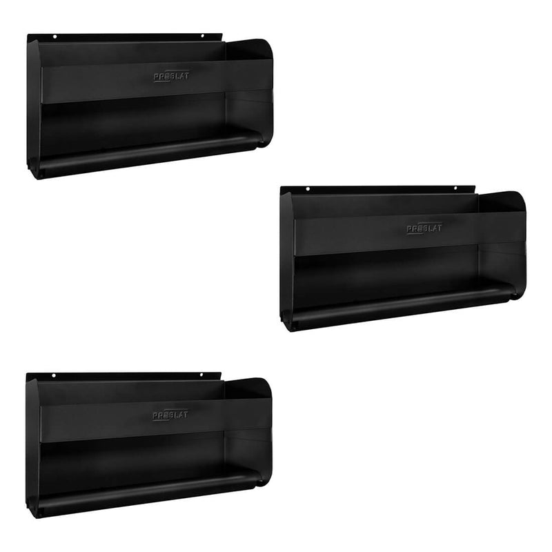 Proslat Stealth Slatwall Shelf and Paper Towel Holder (3-Pack)