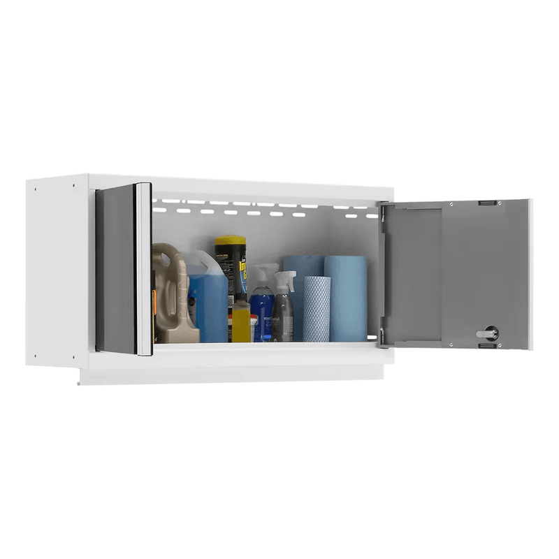 NewAge Products Bold Platinum 8-Piece Garage Wall-Mounted Cabinet System
