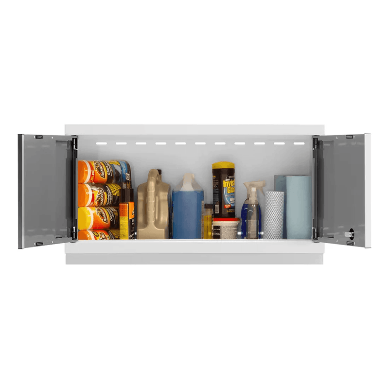 NewAge Products Bold Platinum 8-Piece Garage Wall-Mounted Cabinet System