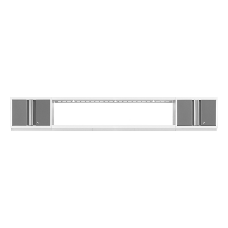 NewAge Products Bold Platinum 3-Piece Garage Wall-Mounted Cabinet System