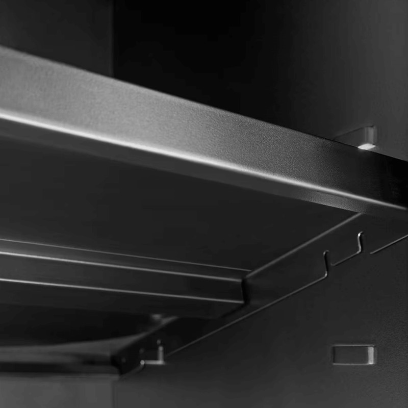 NewAge Products Bold Red 7-Piece Garage Cabinet Set with Stainless Steel Worktop