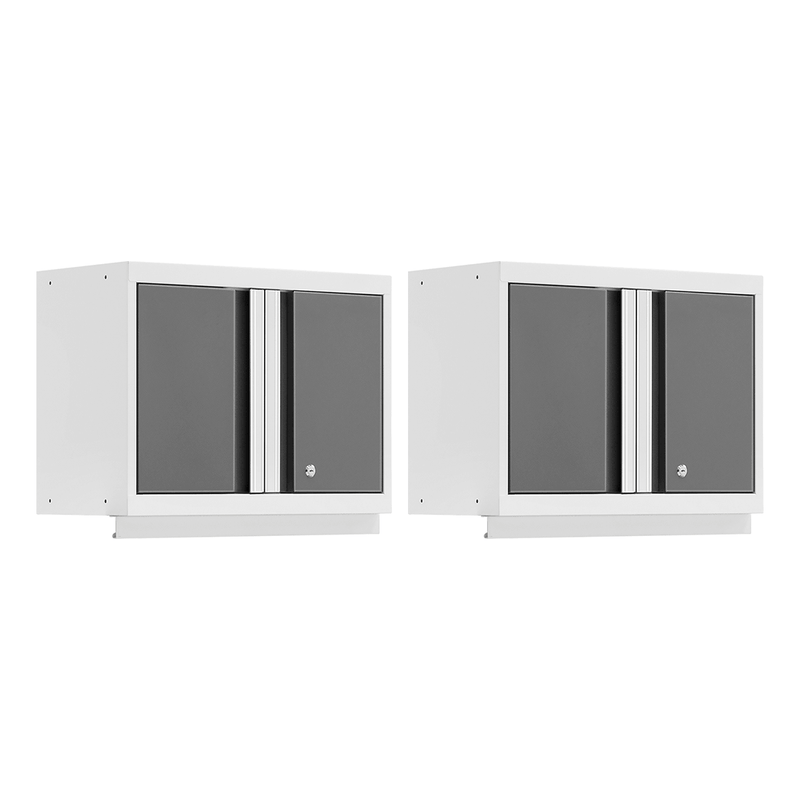 NewAge Products Bold Platinum 24-Inch Wall Cabinet (2-Pack)
