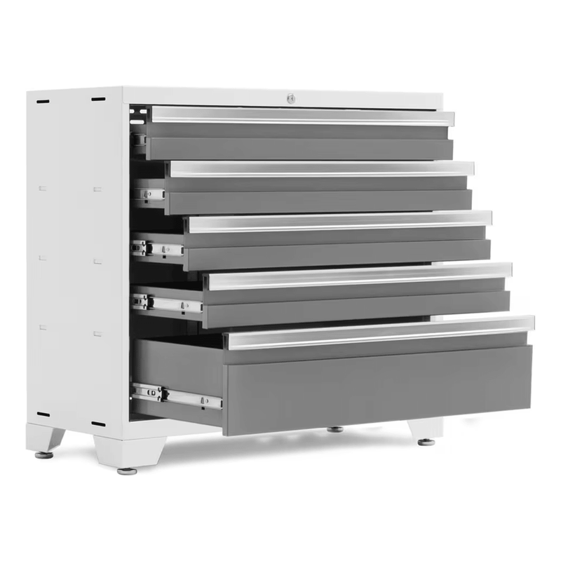 NewAge Products Bold Platinum 36-Inch 5-Drawer Tool Cabinet