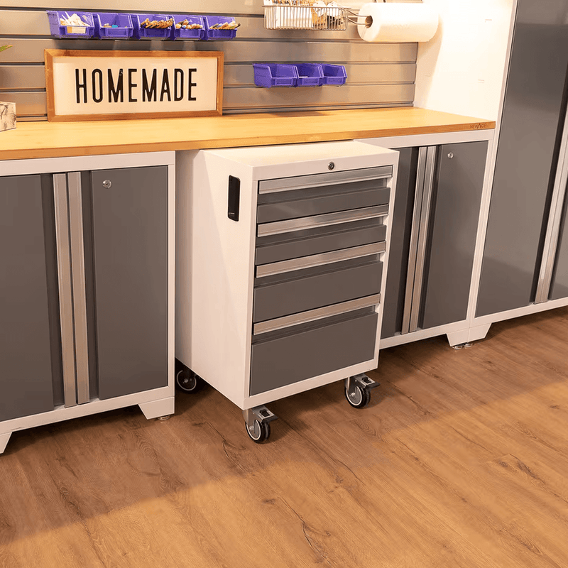 NewAge Products Bold Platinum Rolling Tool Drawer Cabinet