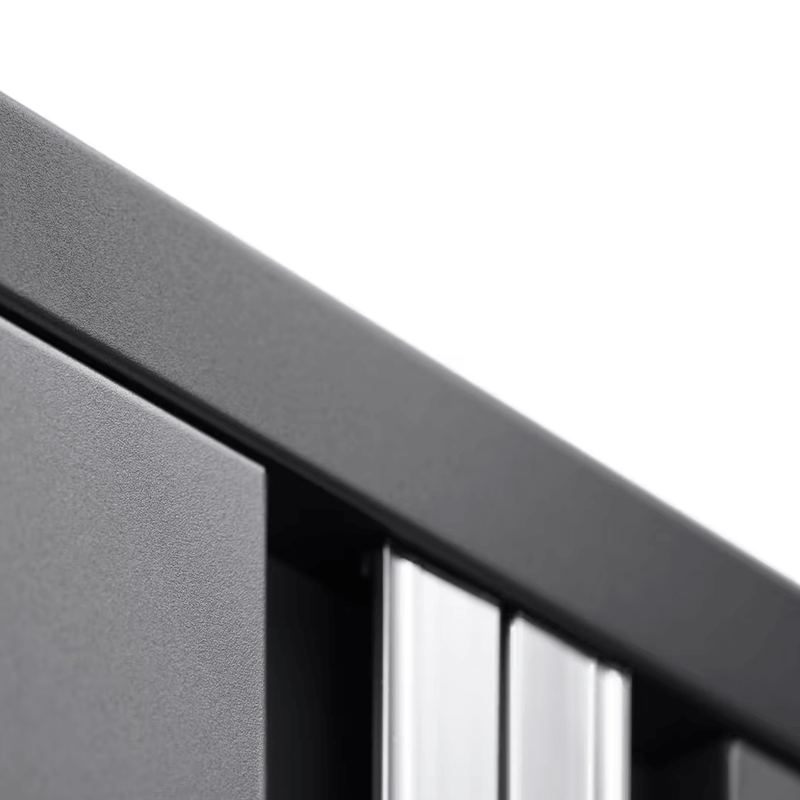 NewAge Products Bold Platinum 9-Piece Garage Cabinet Set with Stainless Steel Worktop