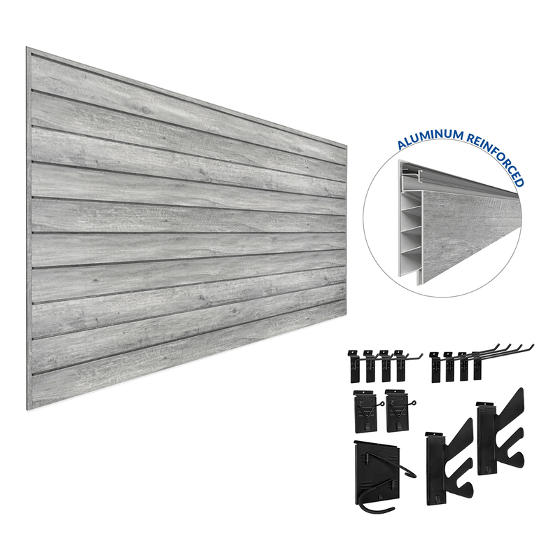 Proslat PROCORE Slatwall Sports Bundle (Grey Wood)