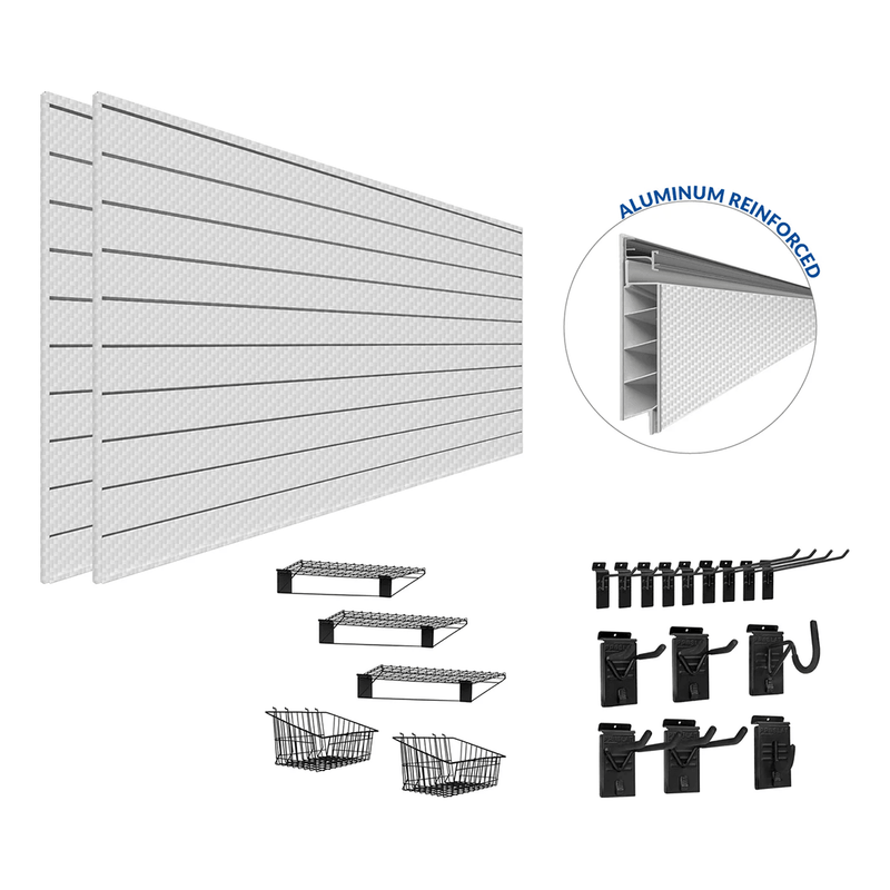 Proslat PROCORE Slatwall Ultimate Bundle (Silver Grey Carbon Fiber)