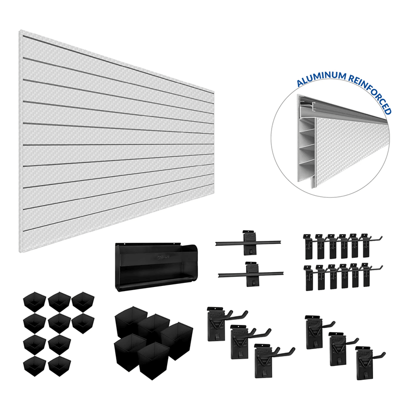 Proslat PROCORE Slatwall Handyman Bundle (Silver Grey Carbon Fiber)