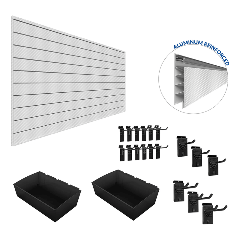 Proslat PROCORE Slatwall Organizer Bundle (Silver Grey Carbon Fiber)