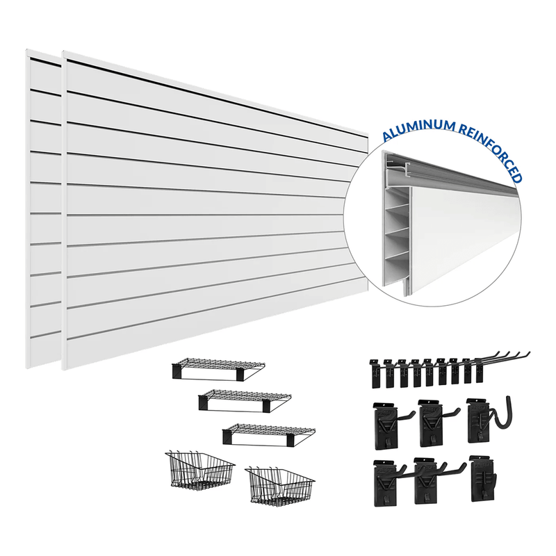 Proslat PROCORE Slatwall Ultimate Bundle (White)