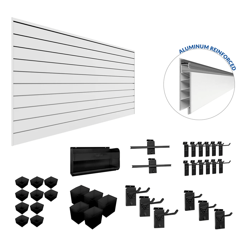 Proslat PROCORE Slatwall Handyman Bundle (White)